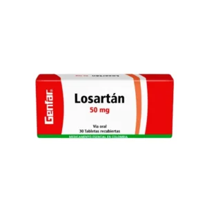 Losartan 50 Mg 30 Tabletas Gf