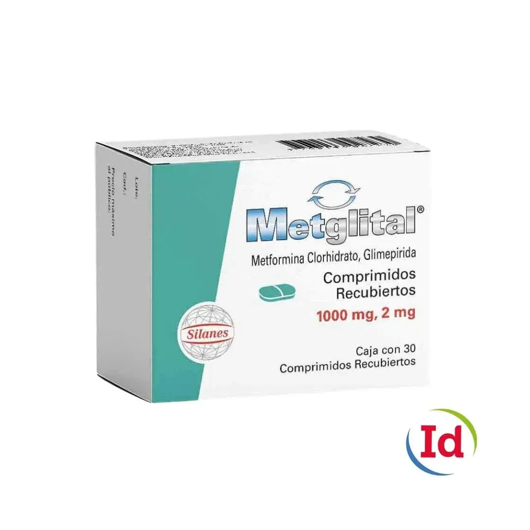 metglital 2/1000 mg 30 tabletas