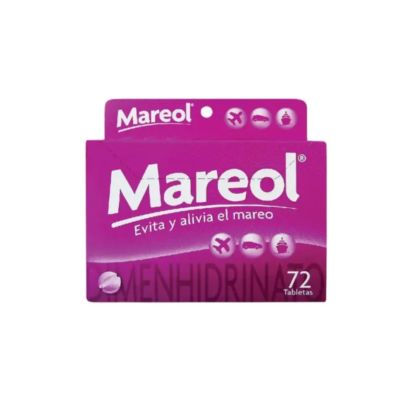 Mareol Dimenhidrinato 72 Tabletas