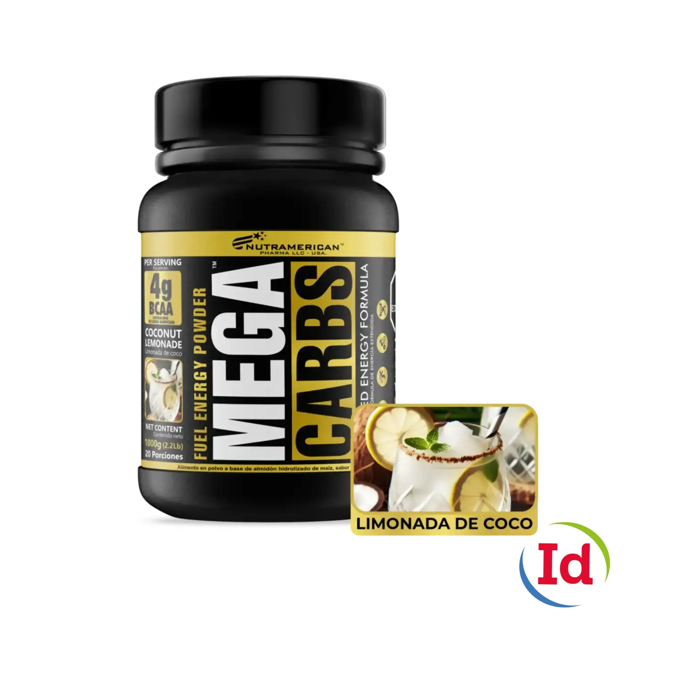 Mega Carbs Coco-Lemonade X 1000 Gramos