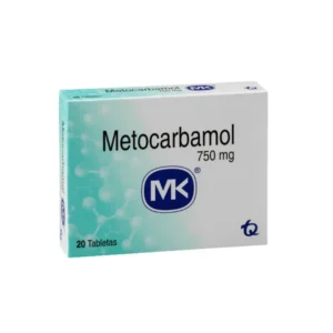 Metocarbamol 750 Mg 20 Tabletas Mk
