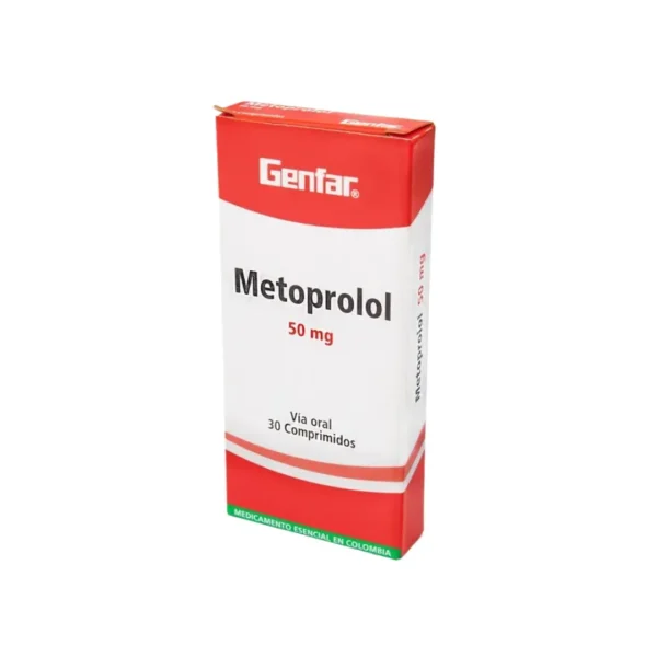Metoprolol 50 Mg 30 Tabletas GfM12180