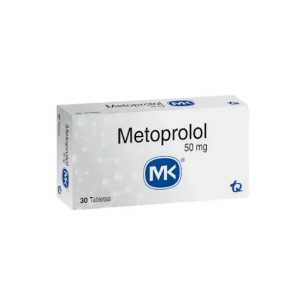 Metoprolol 50 Mg 30 Tabletas Mk