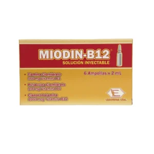 Miodin Piridoxina + Tiamina Inyectable 100Mg X 6 Ampolla 2Ml