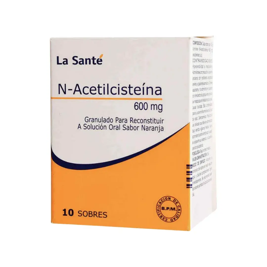 N-Acetilcisteina 600 Mg 10 Sobres Ls