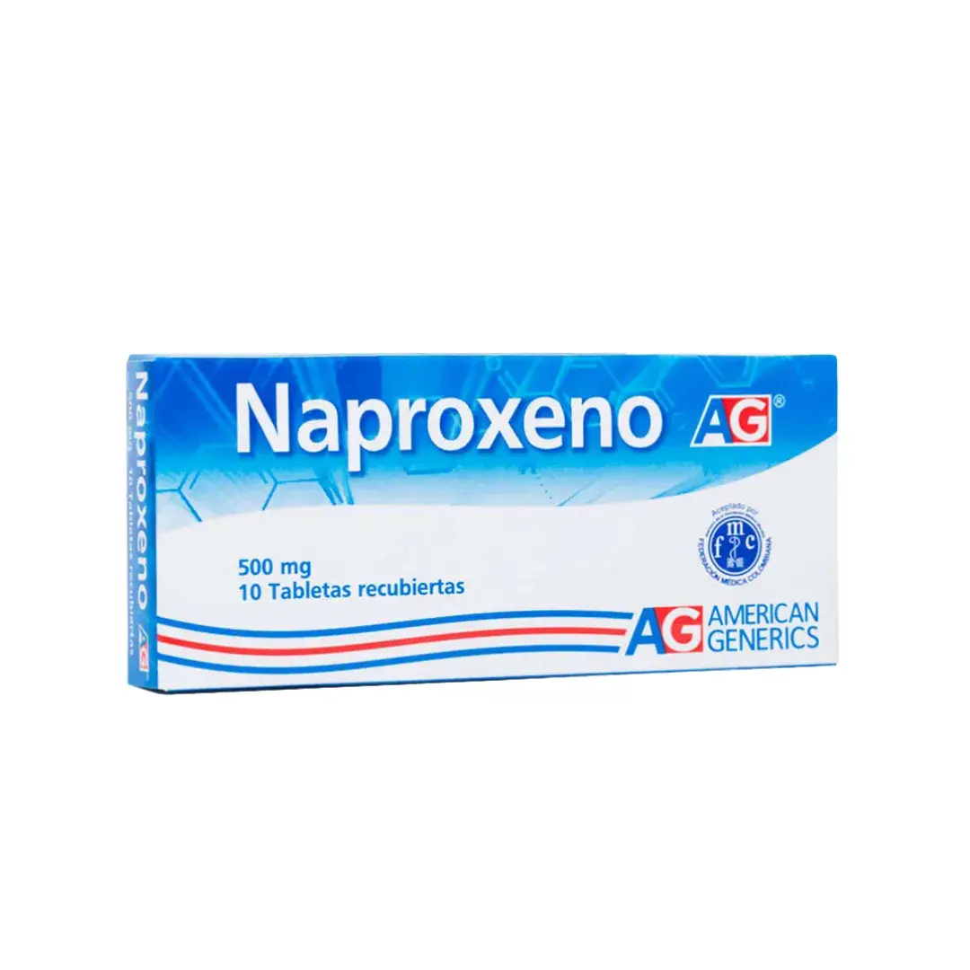 Naproxeno 500 Mg 10 Tabletas Ag
