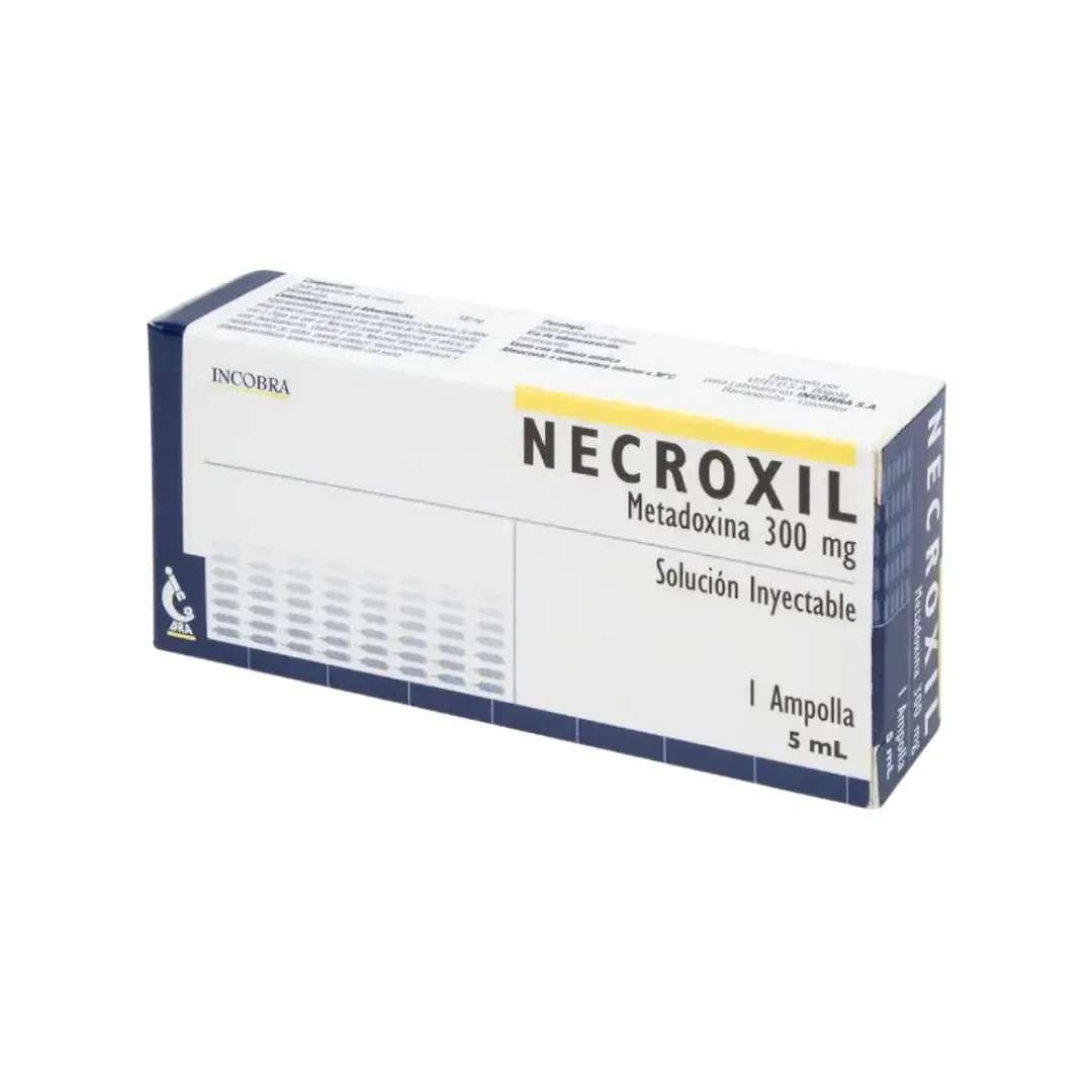 Necroxil Metadoxina 300 Mg Inyectable Ampolla 5 Ml