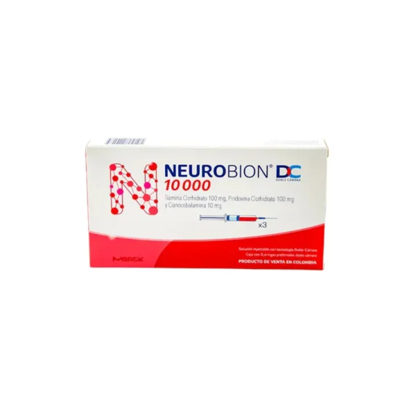 Neurobion Tiamina + Piridoxina + Cianocobalamina DC X 3 Ampollas