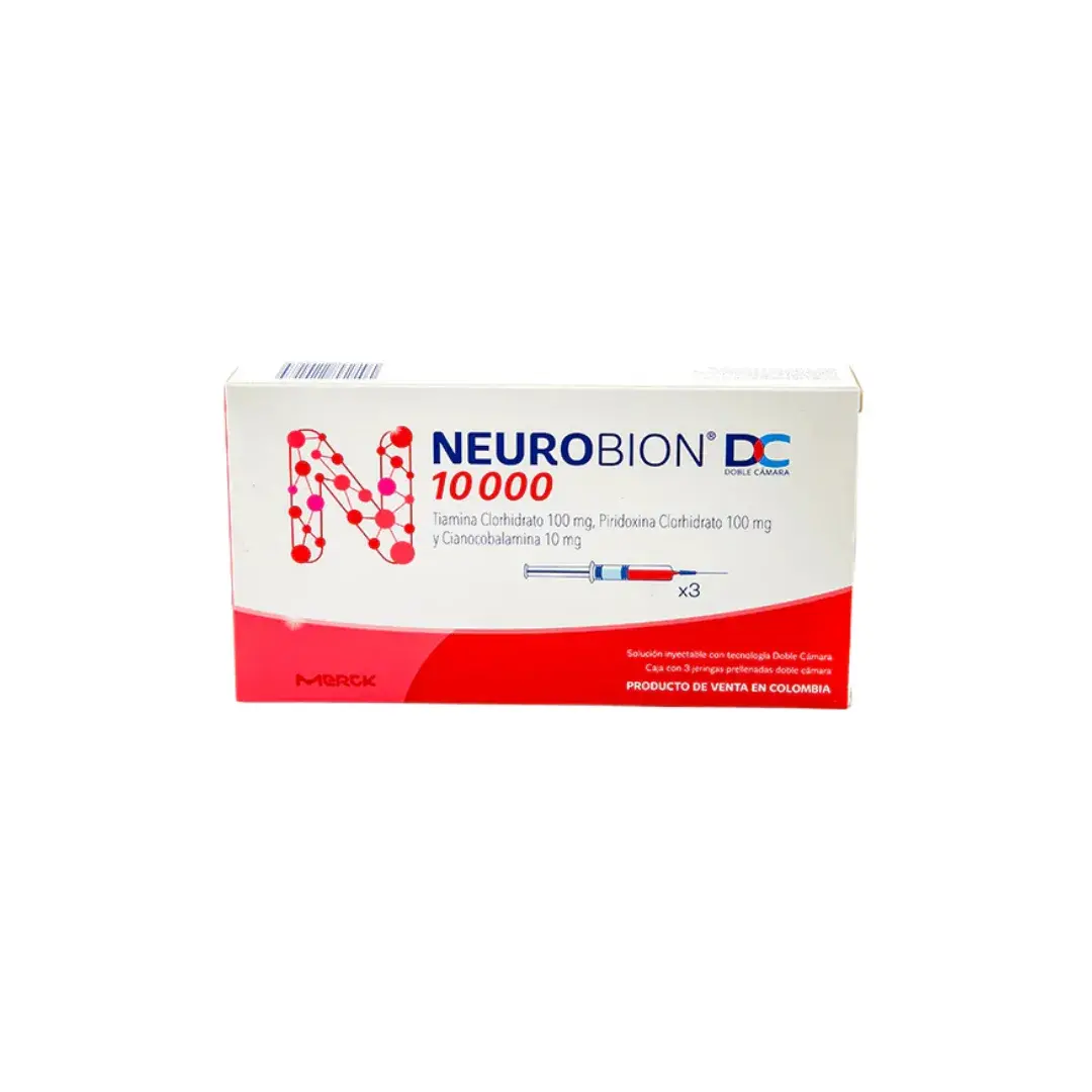 Neurobion Tiamina + Piridoxina + Cianocobalamina DC X 3 Ampollas