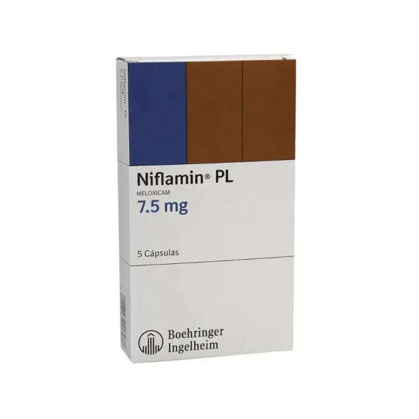 Niflamin Pl Meloxicam 7.5 Mg X 5 Capsulas