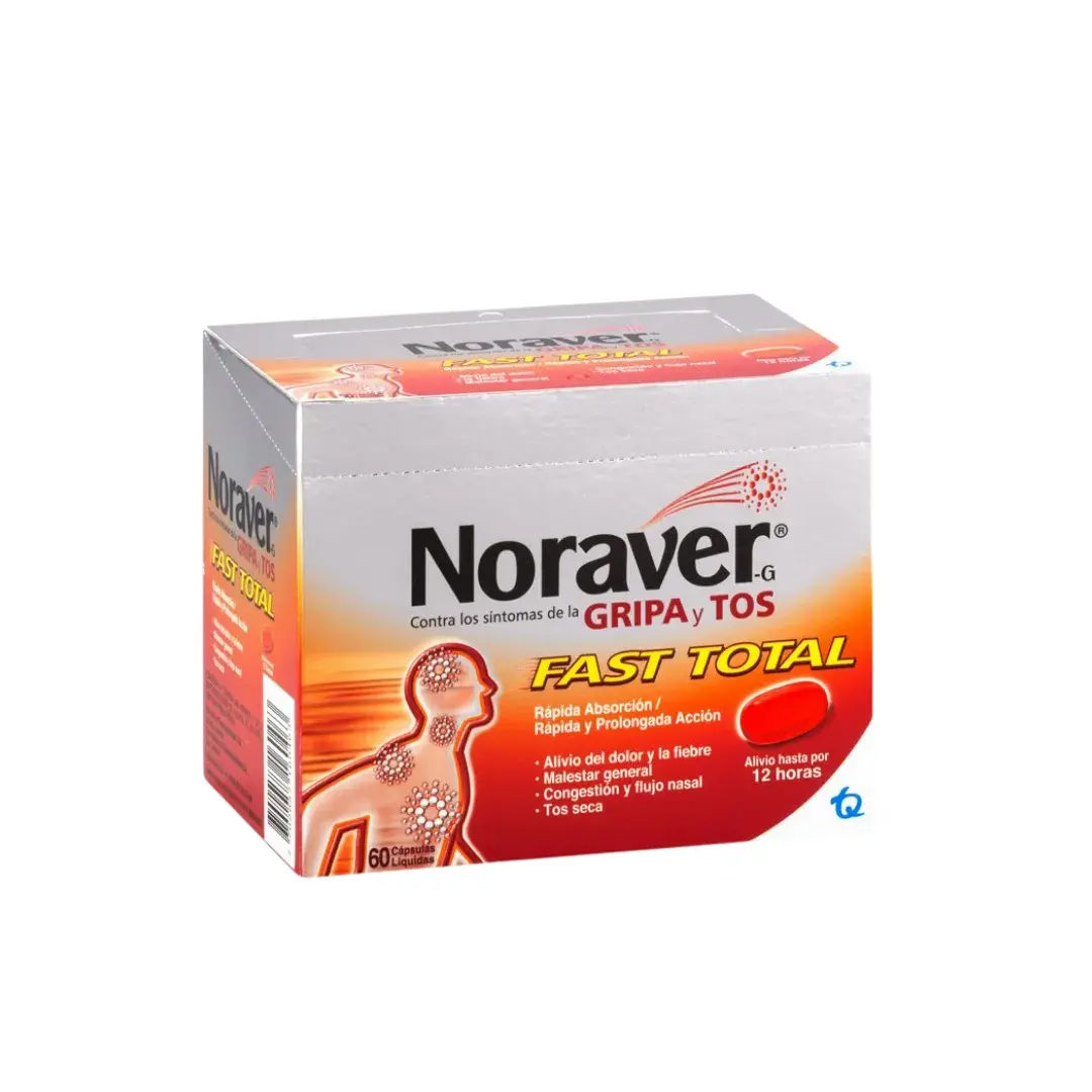 Noraver Gripa Fast Total 60 Capsulas