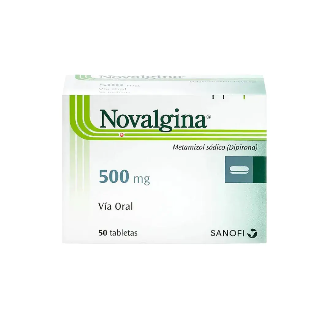 Novalgina Dipirona 500 Mg 50 Tabletas