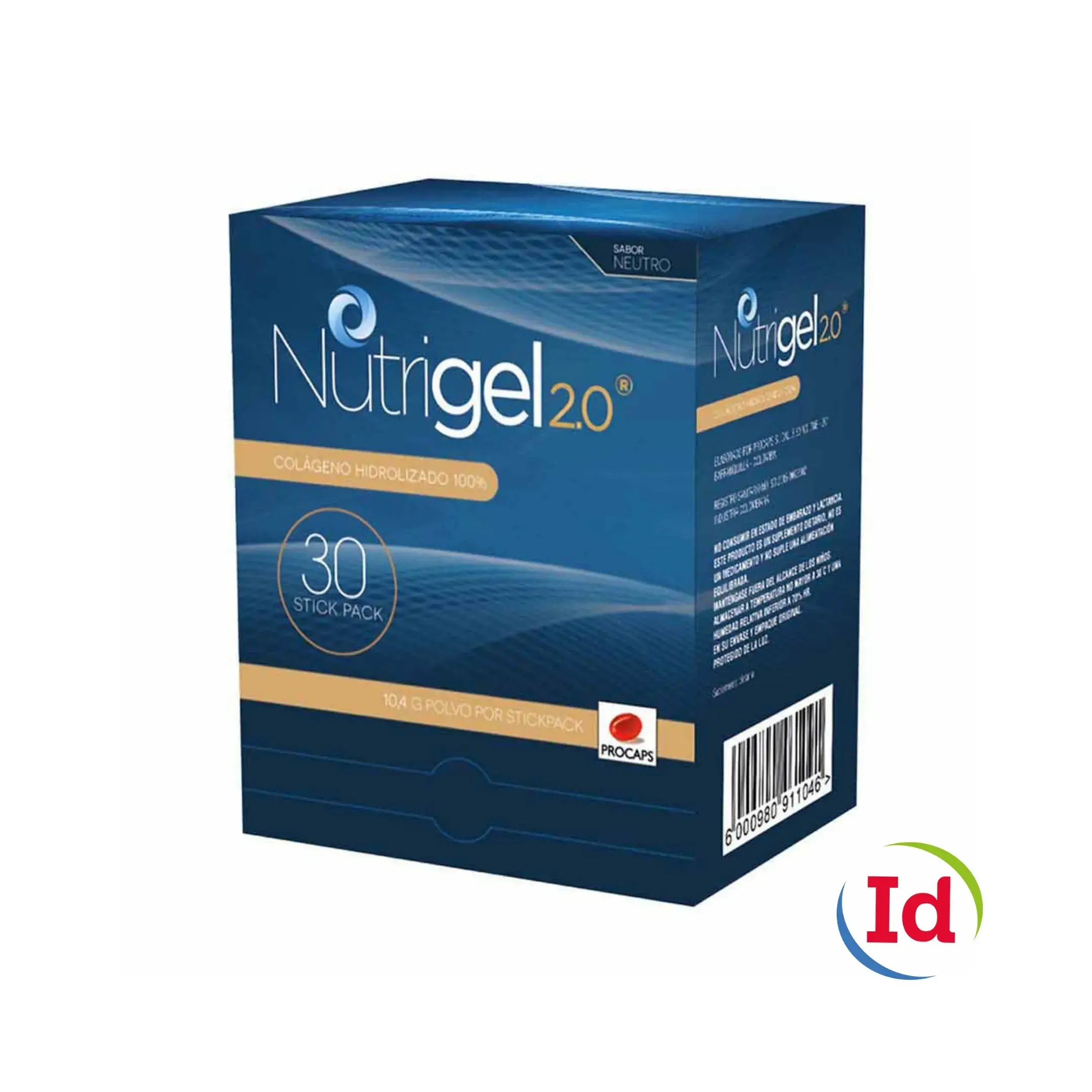 Nutrigel Colageno Hidrolizado 2.0 Neutro X 30 Sobres