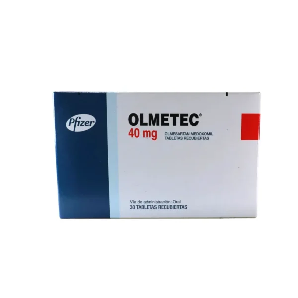 Olmetec Olmesartan Medoxomil 40 Mg 30 Tabletas