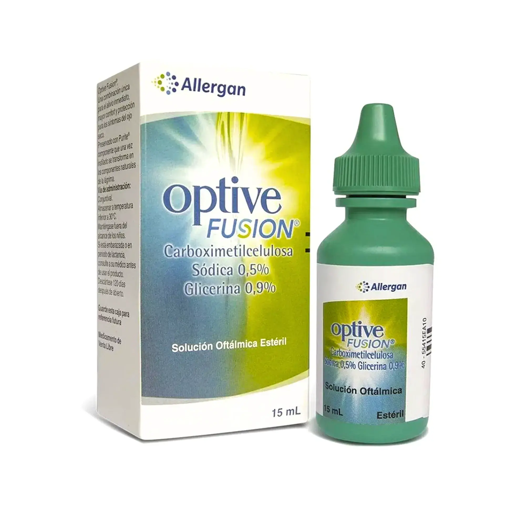 Optive Fusion Carboximetilcelulosa Glicerina Solucion Oftalmica 15 Ml