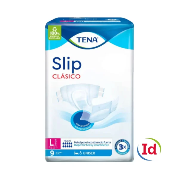 Pañal Tena Slip Clasico Grande Talla L X 9 Unidades