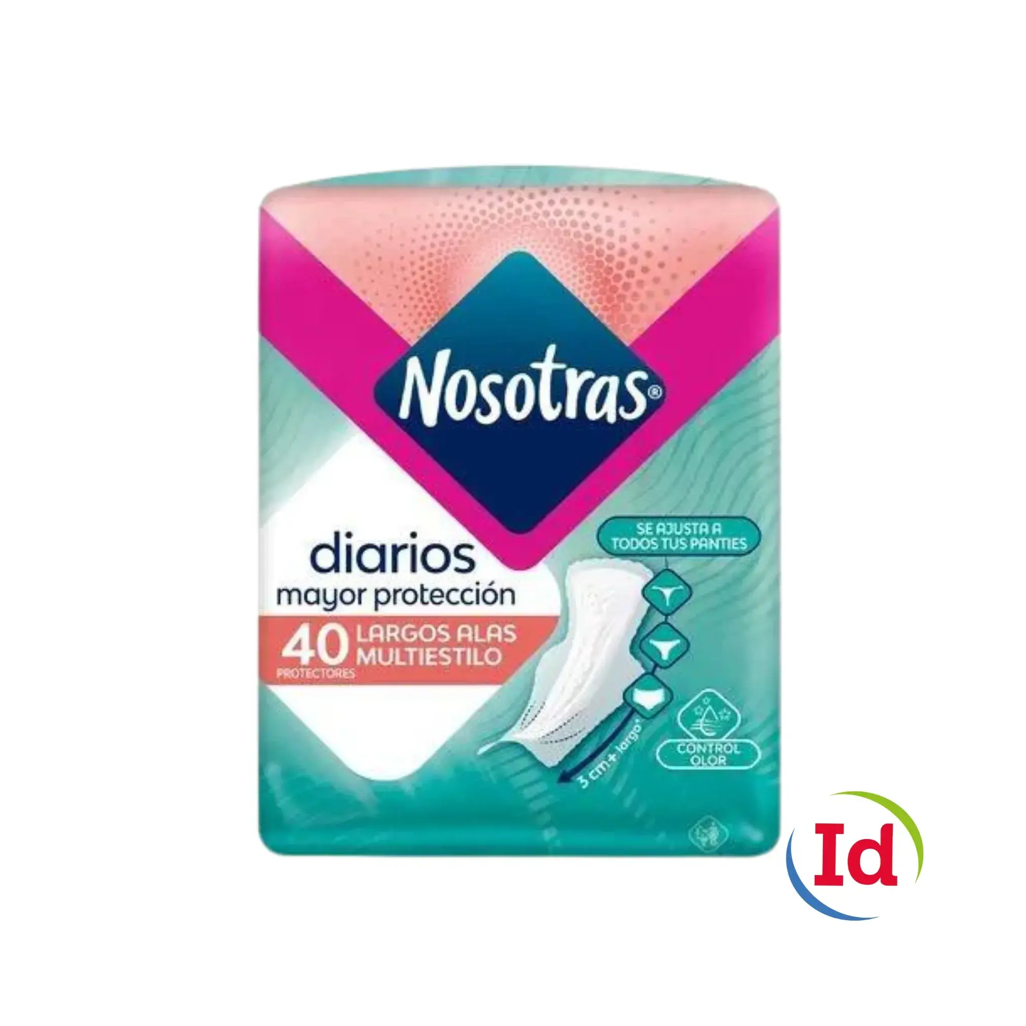 Protector Nosotras Diario Largos Alas X 40 Unidades