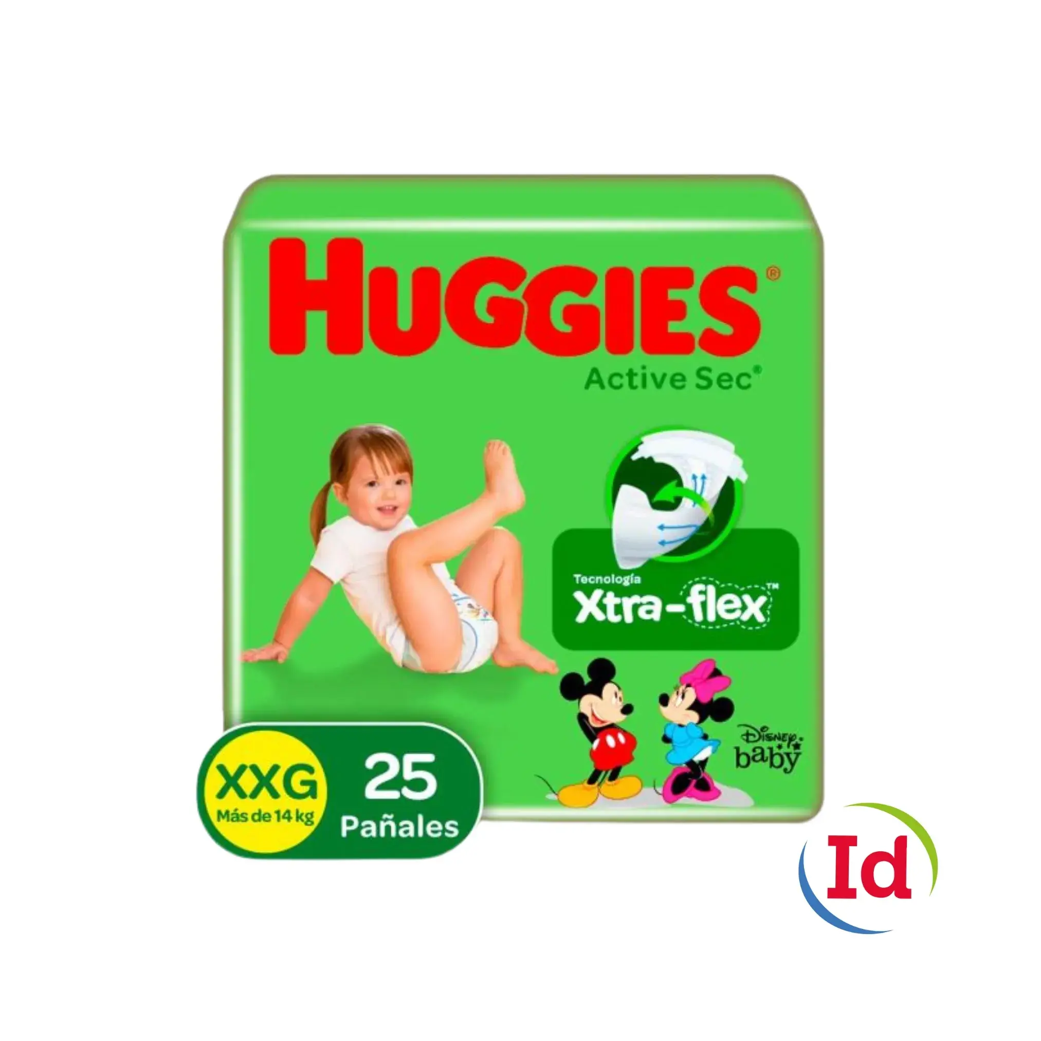 Pañal Huggies Active Sec Etapa 5 XXG X 25 Unidades