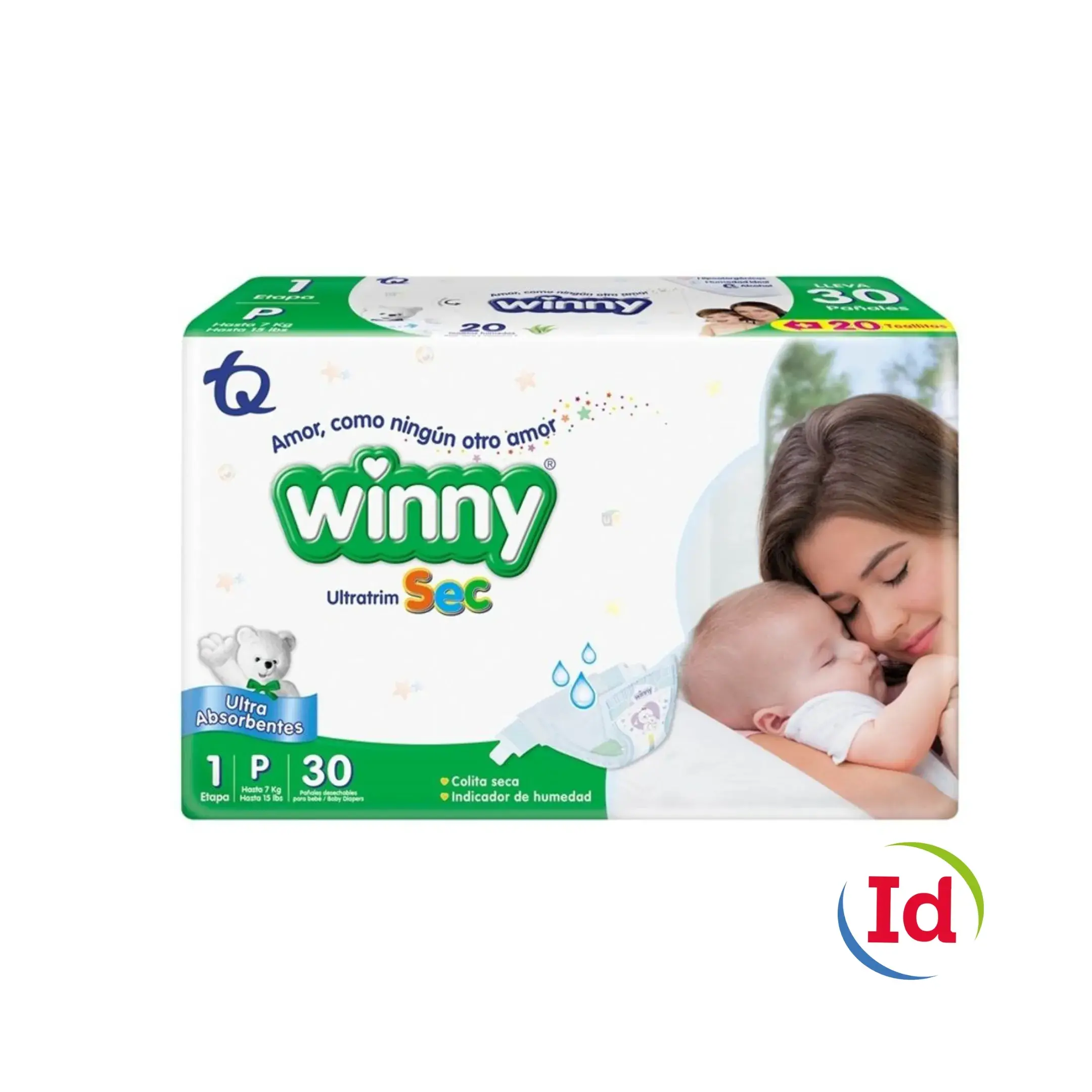 Pañal Winny Ultratrim Sec Etapa 1 X 30 Unidades