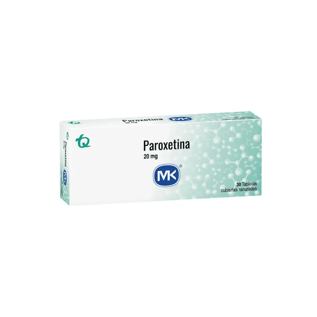 Paroxetina 20 Mg 30 Tabletas Mk