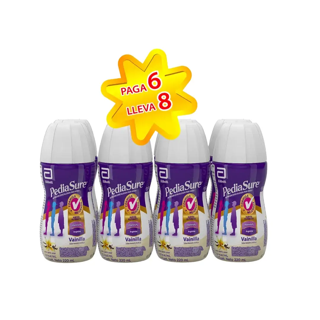 Pediasure Vainilla 220 Ml Paga 6 Lleve 8