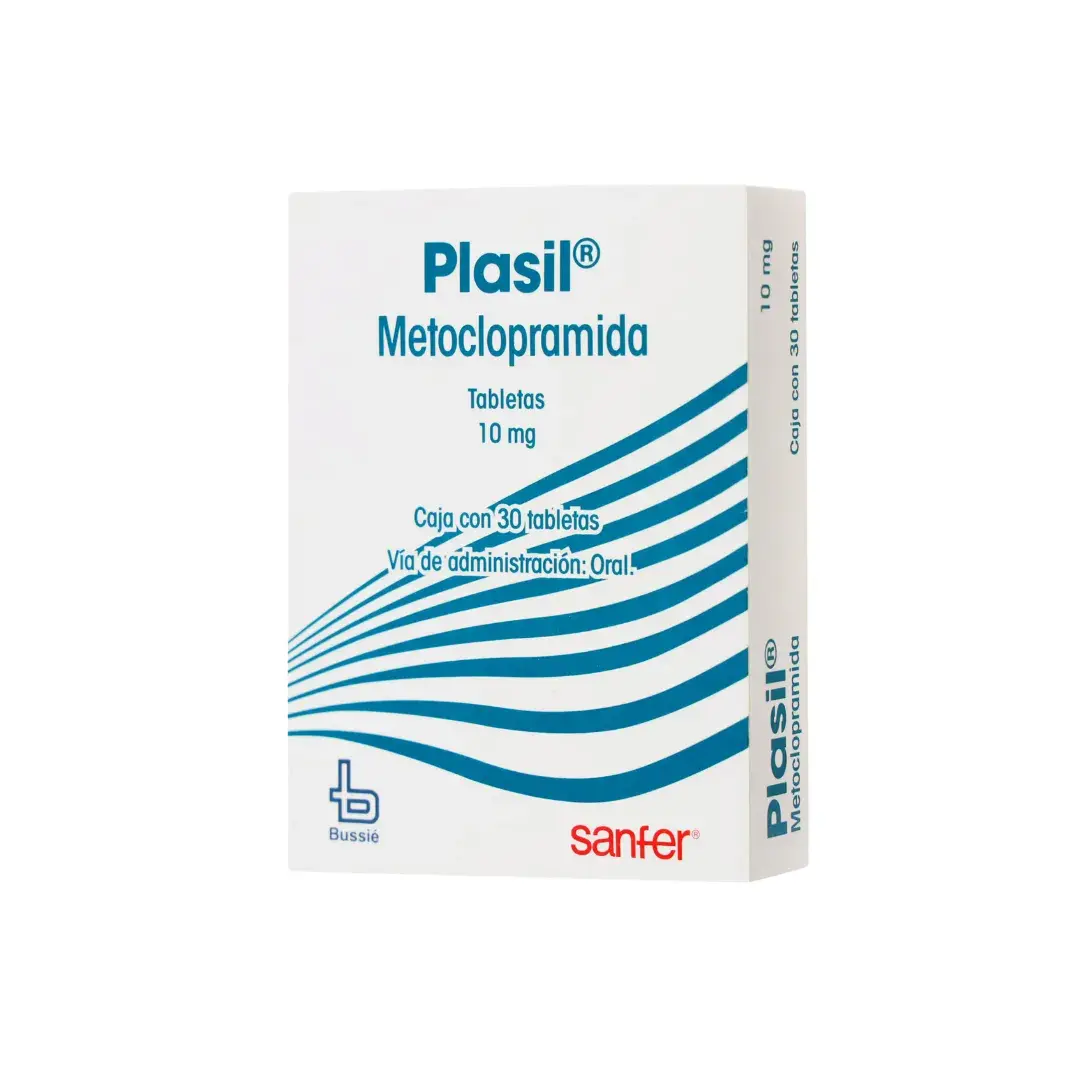 Plasil Metoclopramida 10 Mg X 30 Tabletas