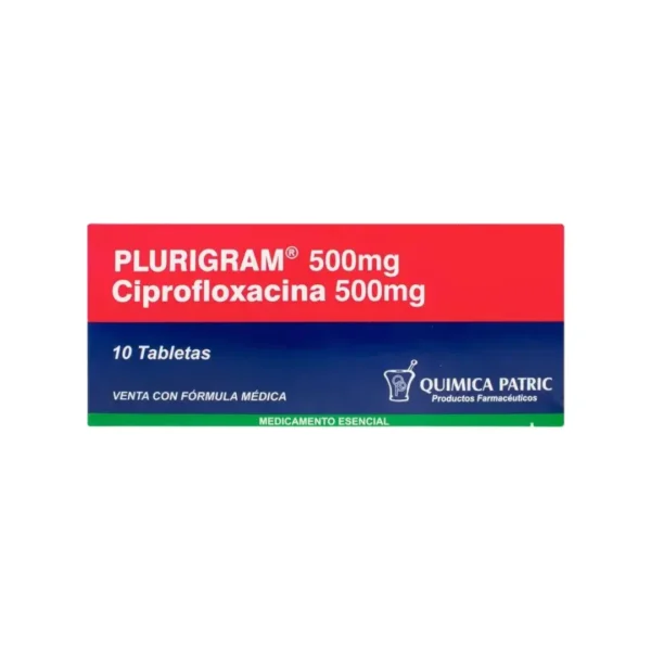 Plurigram Ciprofloxacina 500 Mg 10 Tabletas