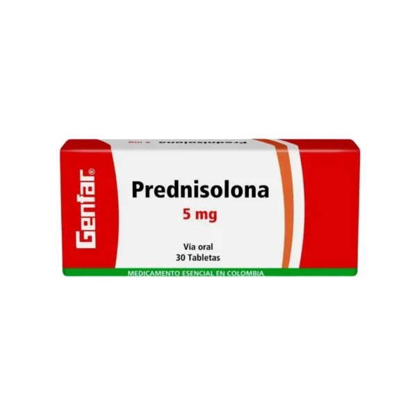 Prednisolona 5 Mg 30 Tabletas Gf