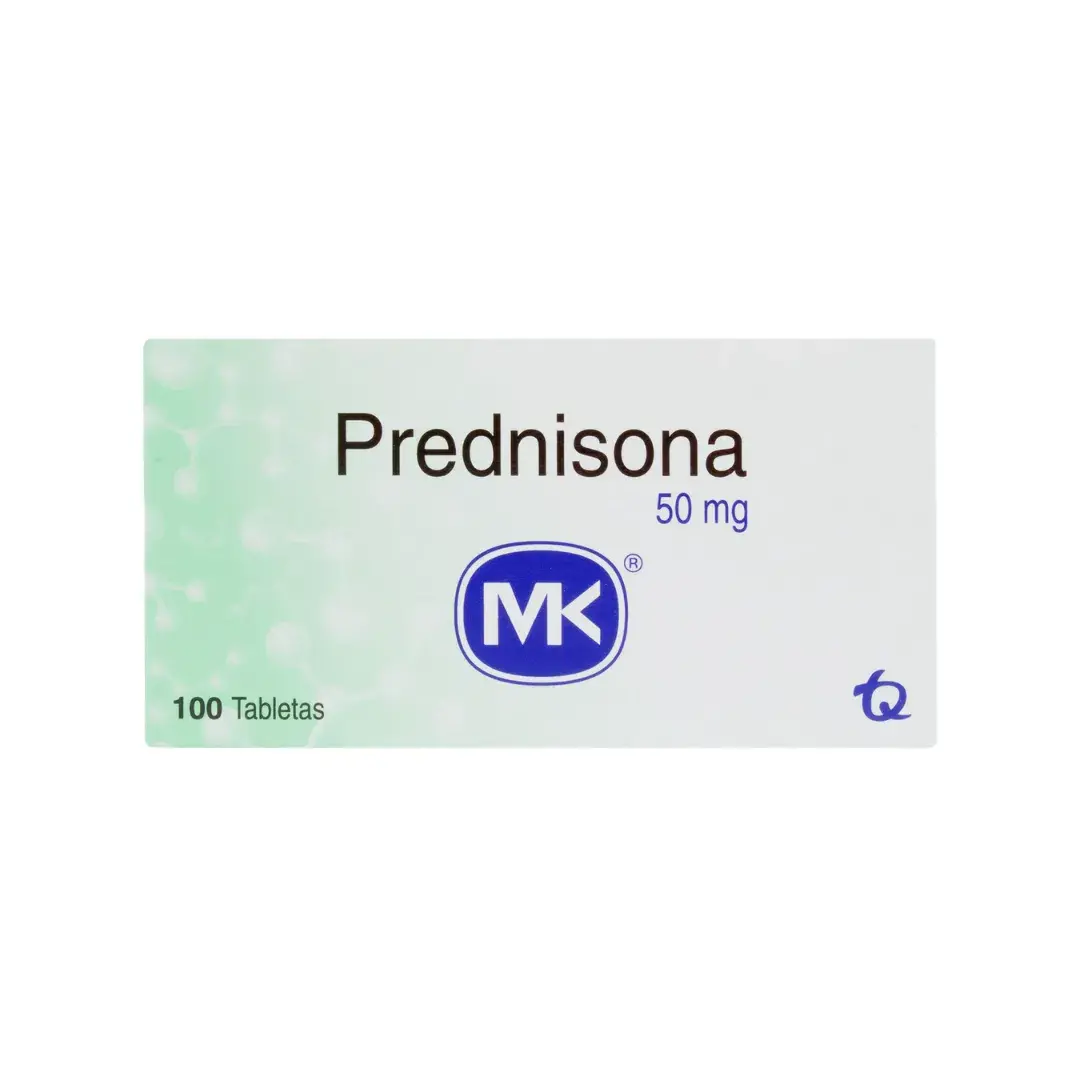 Prednisona 50 Mg 100 Tabletas Mk