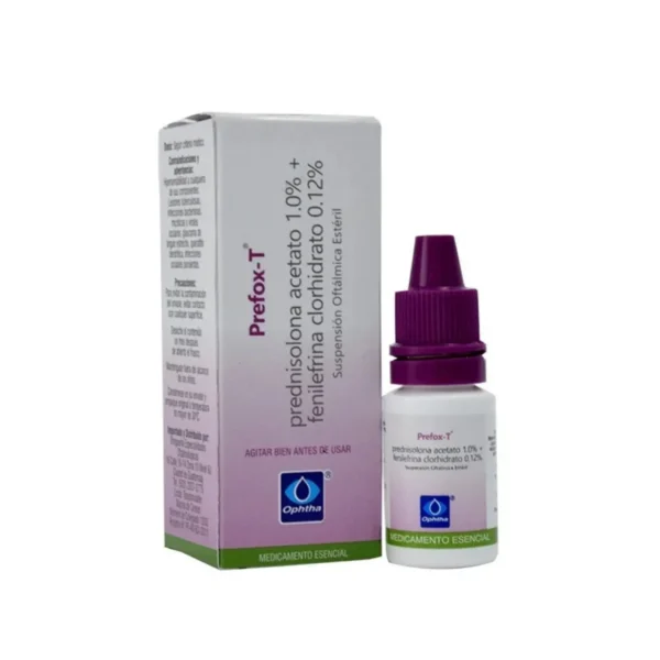 Prefox-T Prednisolona + Fenilefrina Gotas X 5 Ml