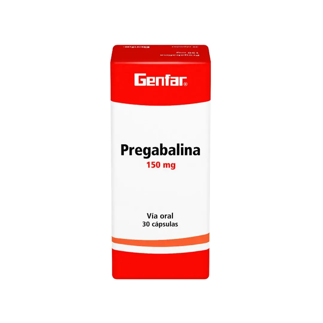 Pregabalina 150 Mg 30 Capsulas Gf