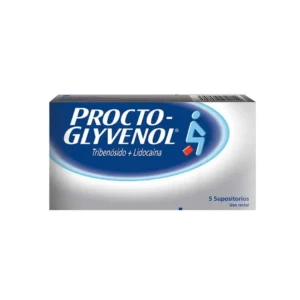 Procto Glyvenol Tribenosido + Lidocaina Supositorios 5 Unidades
