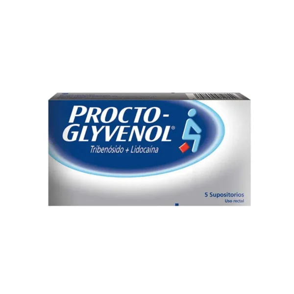 Procto Glyvenol Tribenosido + Lidocaina Supositorios 5 Unidades