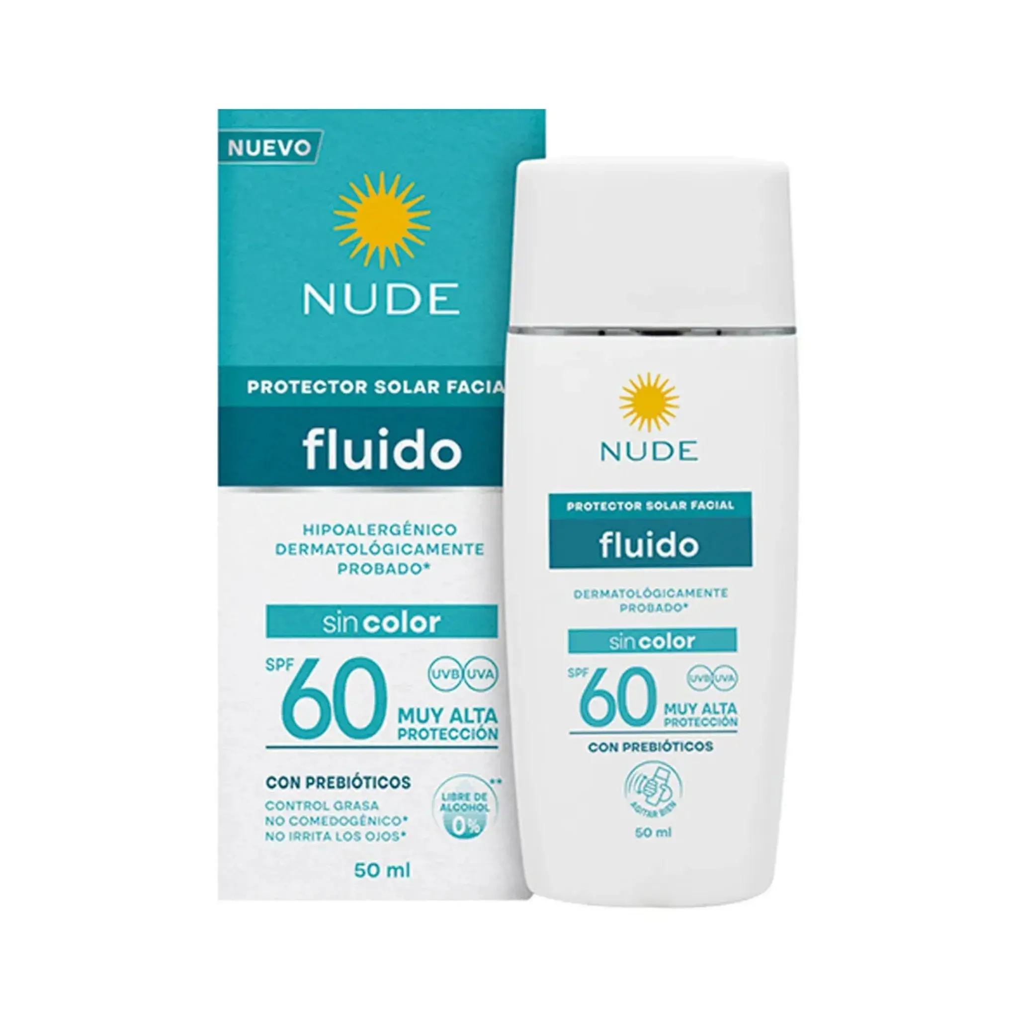 Protector Nude Facial Fluido Spf60 50 Ml