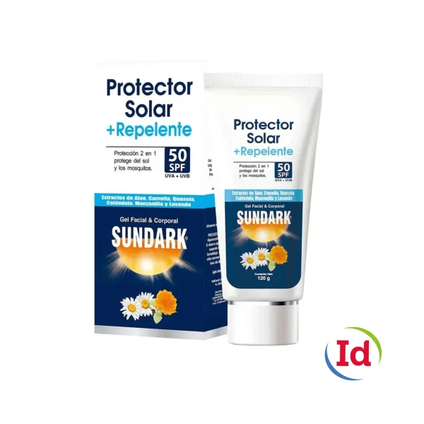 Protector Solar Sundark + Repelente SPF50 X 120 Gr