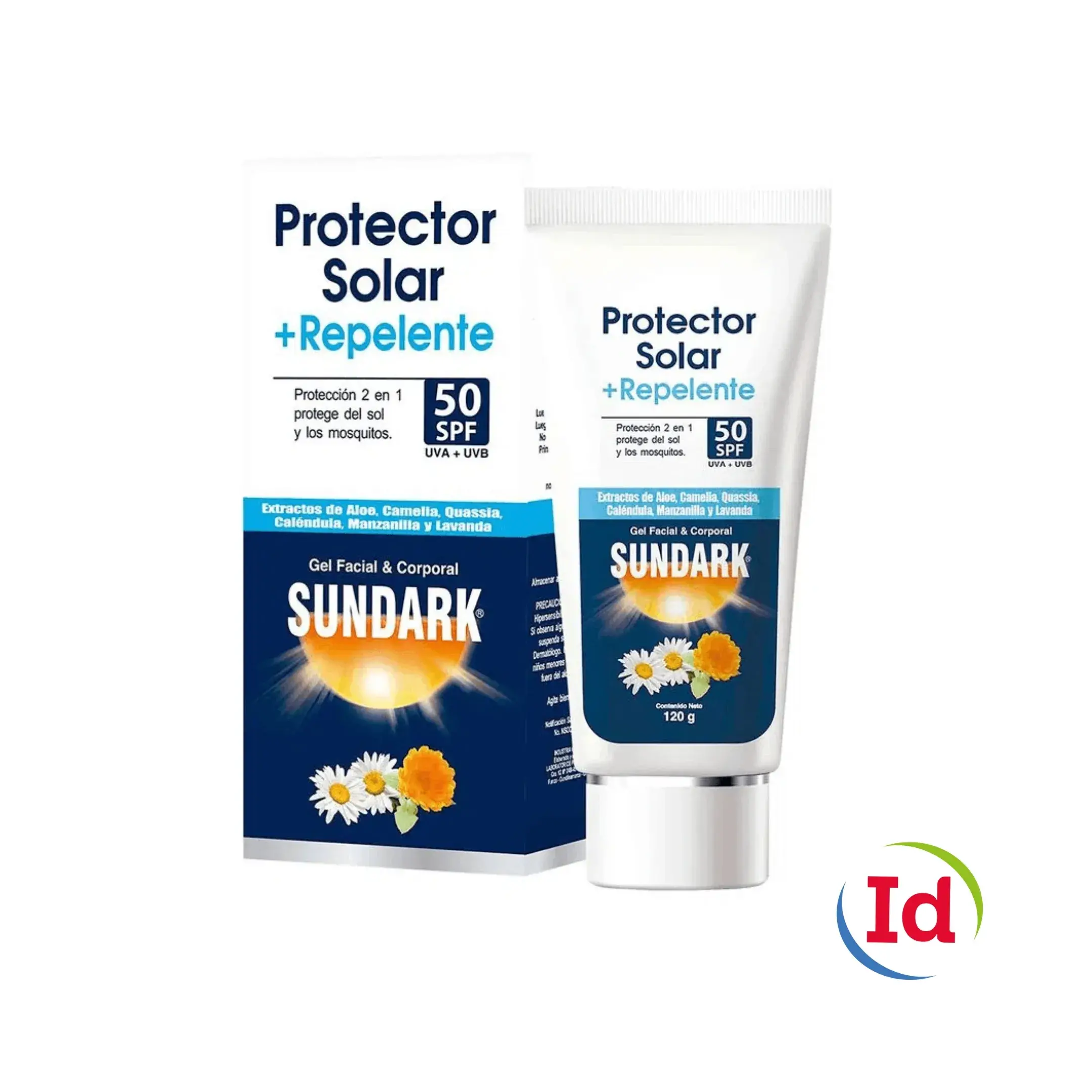 Protector Solar Sundark + Repelente SPF50 X 120 Gr
