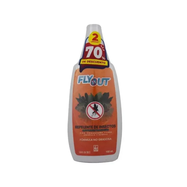 Repelente Fly Out X 100Ml Pague 1 Lleve 2 Con Descuento 70%