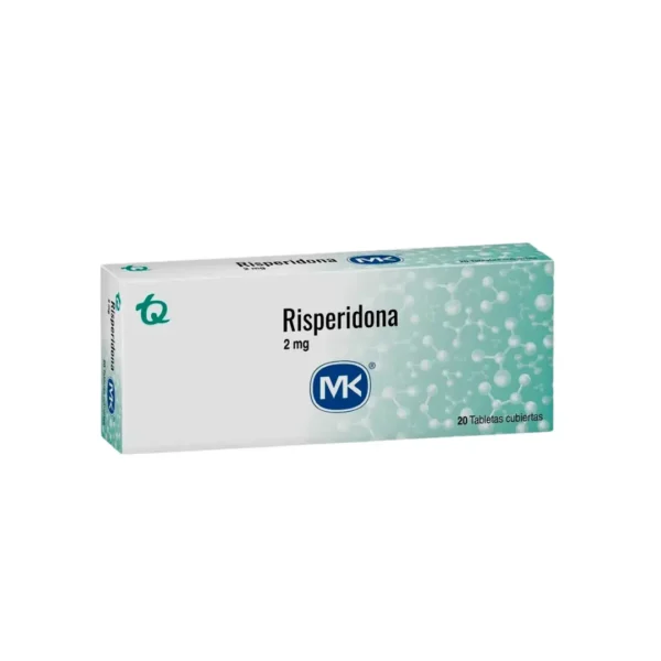 Risperidona 2 Mg 20 Tabletas Mk