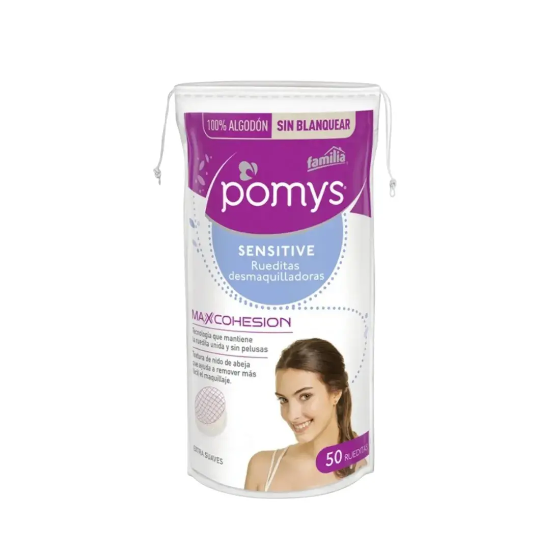 Rueditas Desmaquilladoras Pomys Sensitive X 50 Rueditas
