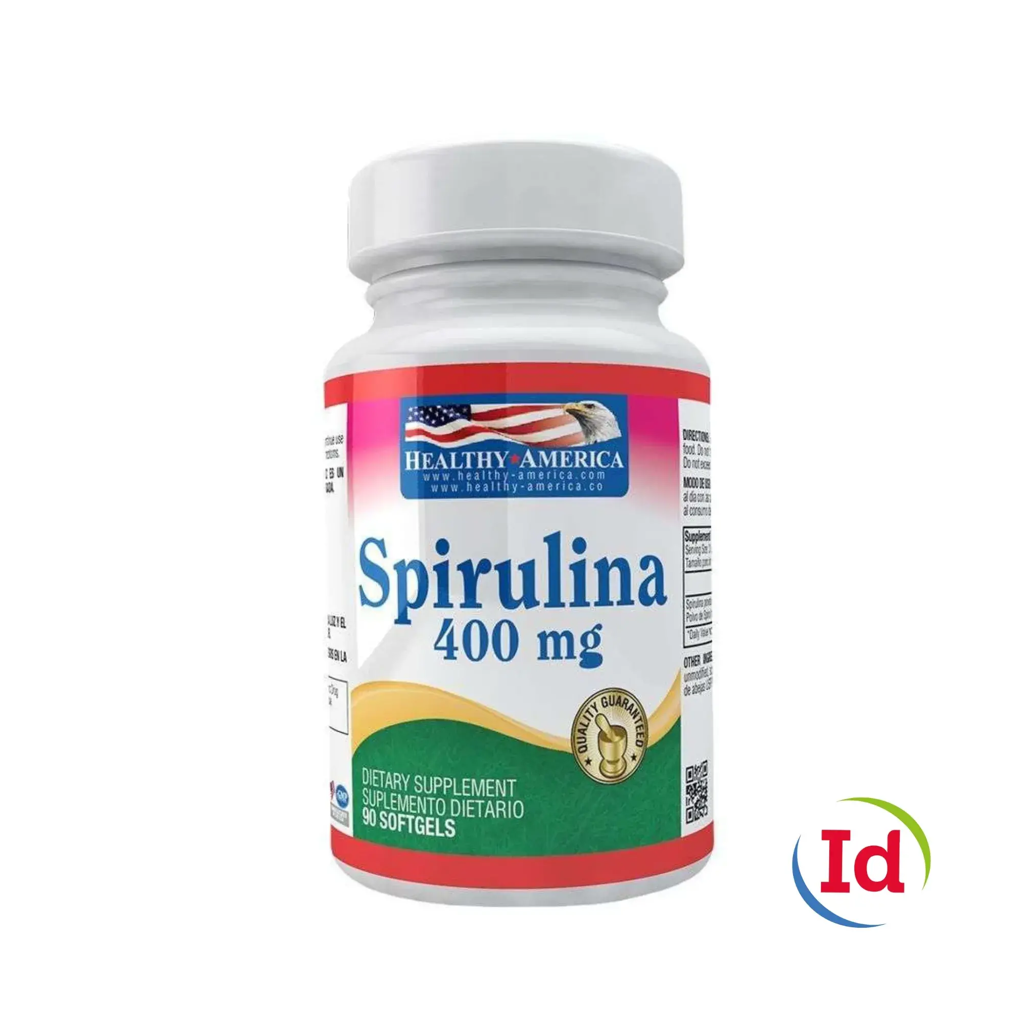spirulina algae 400mg 90 softgels