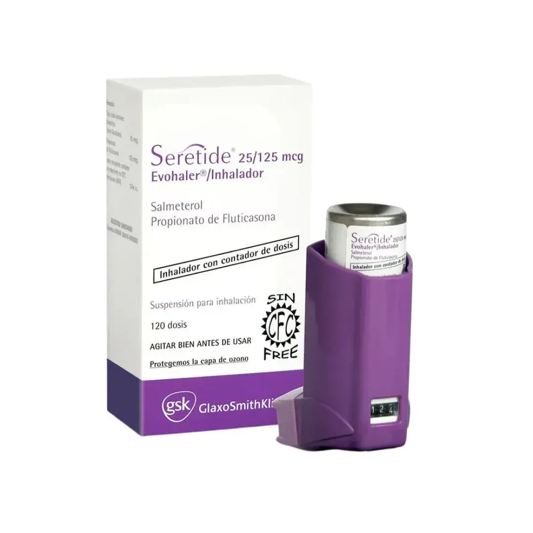 Seretide Fluticasona + Salmeterol Suspensi?n Para Inhalaci?n 25/125 Mcg