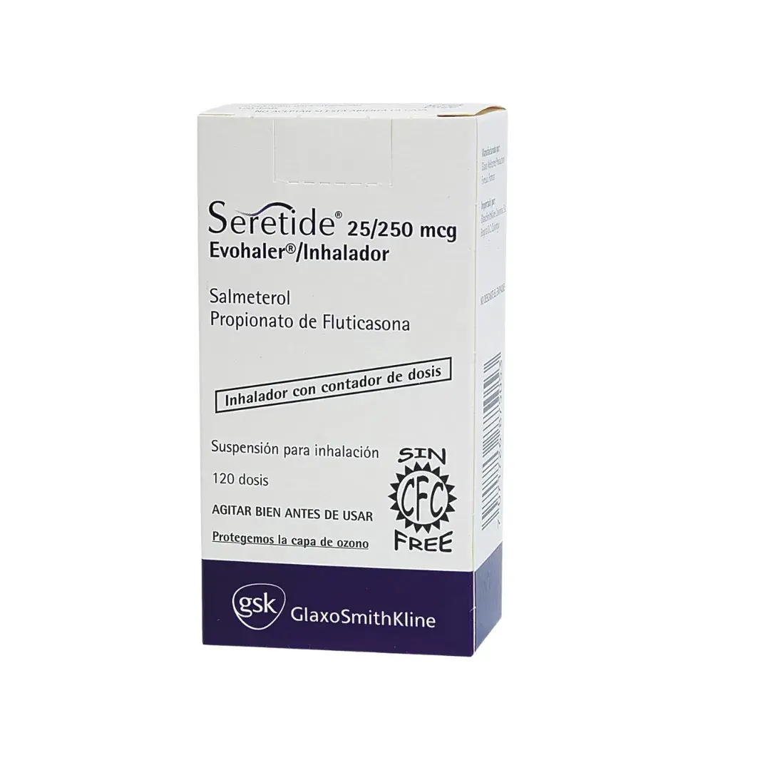 Seretide Fluticasona + Salmeterol Suspensi?n Para Inhalaci?n 25/250 Mcg