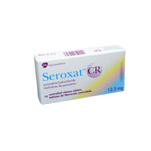 Seroxat Cr Clorhidrato de Paroxetina 12.5 Mg 10 Tabletas