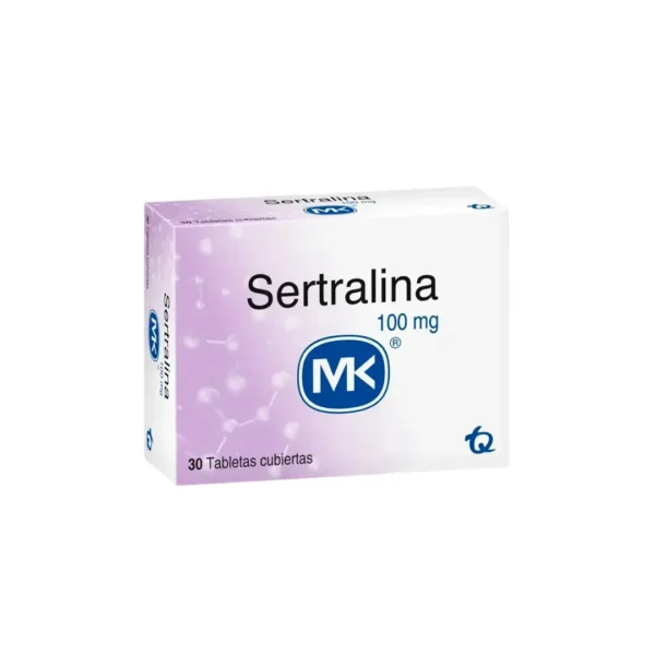 Sertralina 100 Mg 30 Tabletas Mk