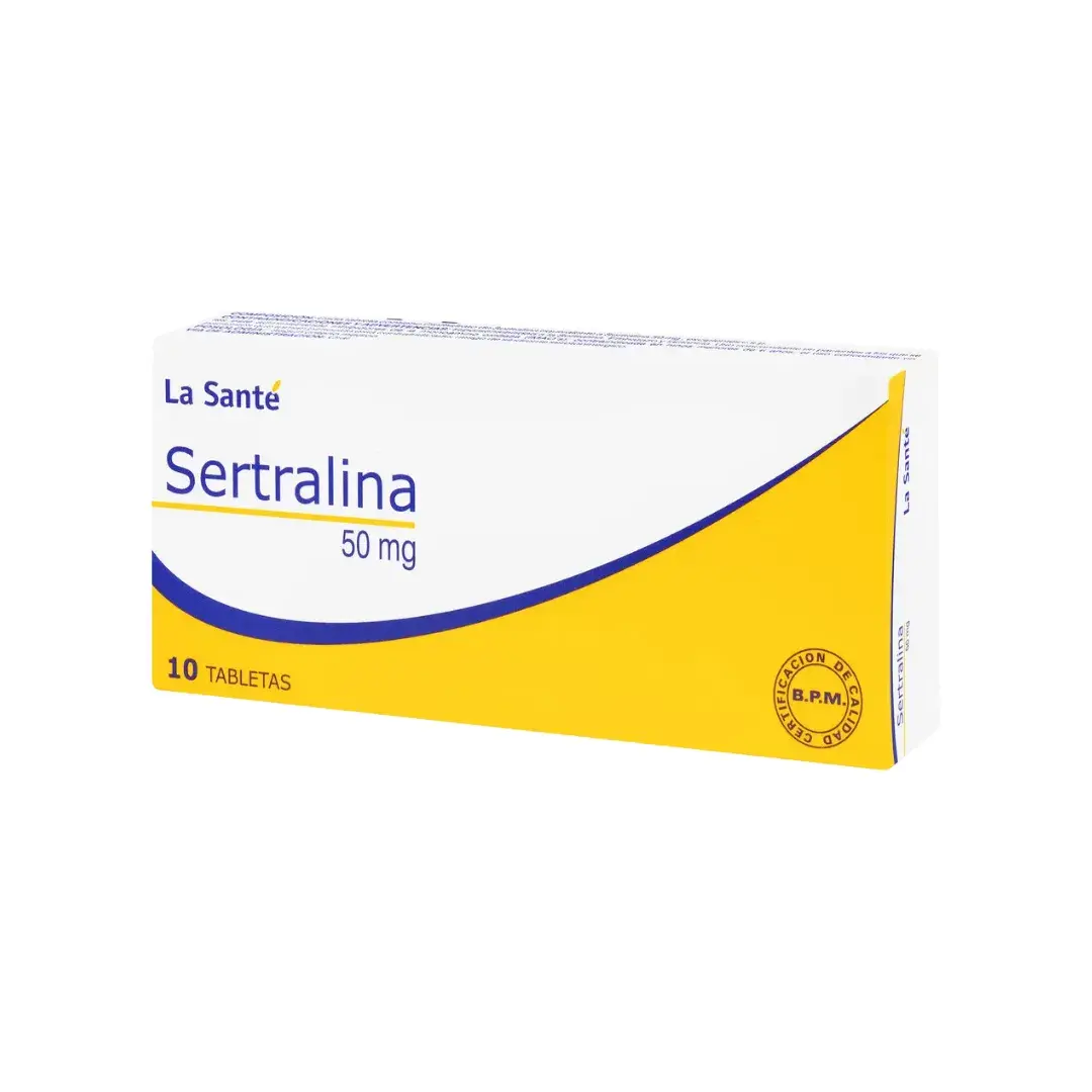 Sertralina 50 Mg 10 Tabletas Ls