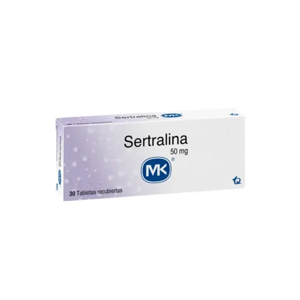 Sertralina 50 Mg 30 Tabletas Mk