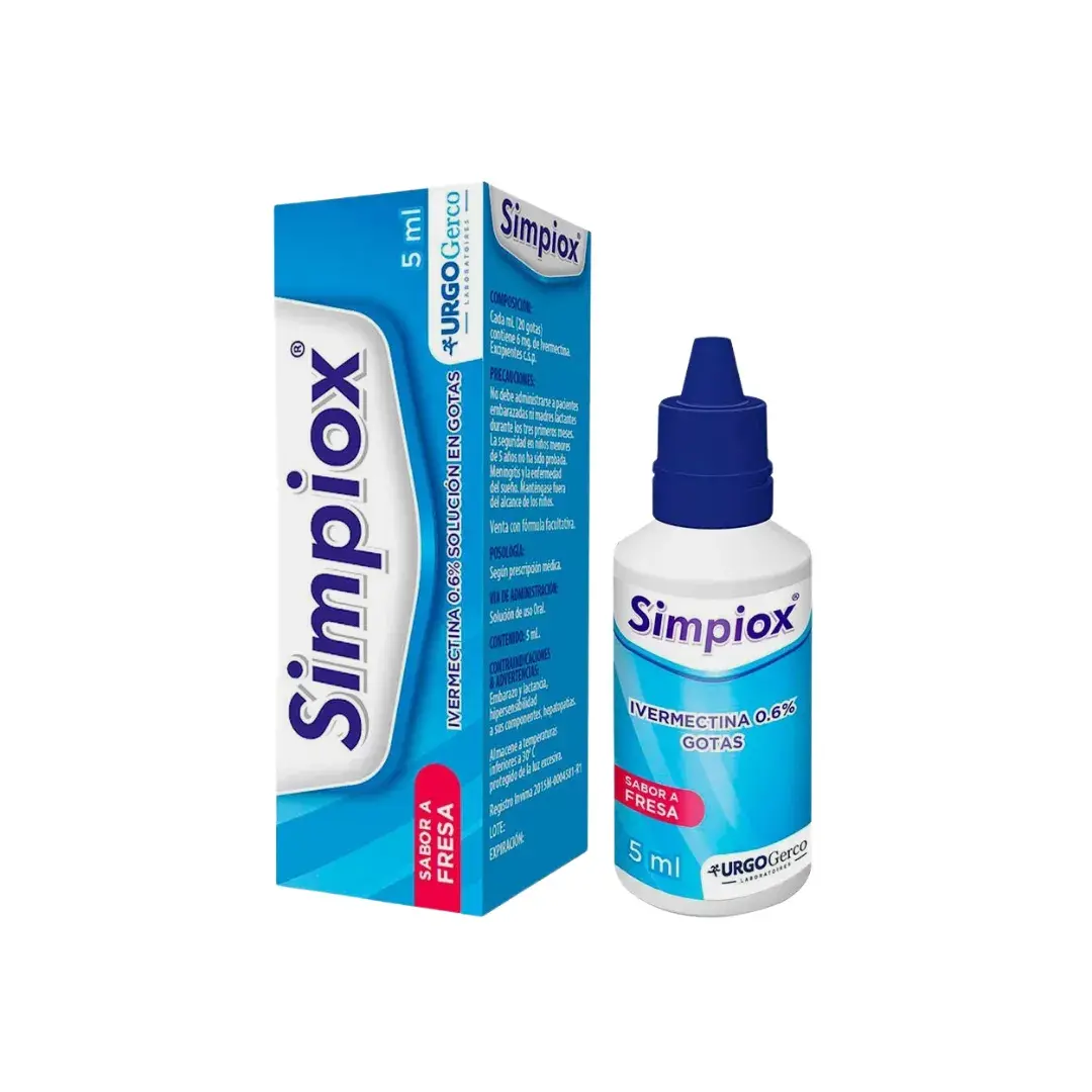 Simpiox Ivabradina 0.6% Ivermectina Gotas 5 Ml