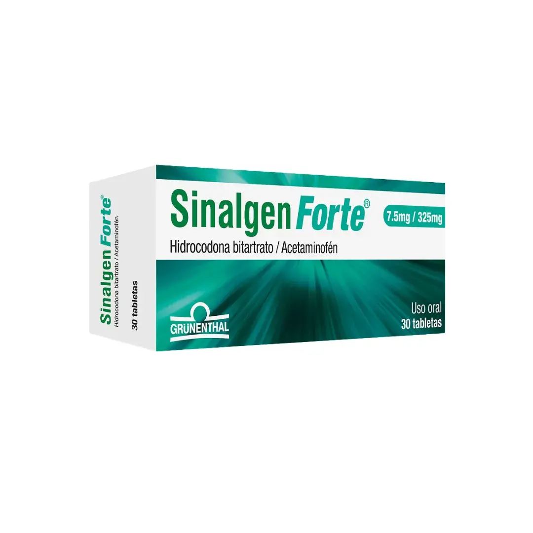 Sinalgen Forte 7.5/325 Mg 30 Tabletas