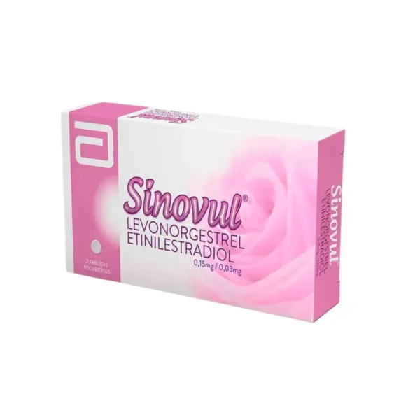 Sinovul Levonorgestrel + Etinilestradiol 0.15mg/0.03mg X 21 Tabletas