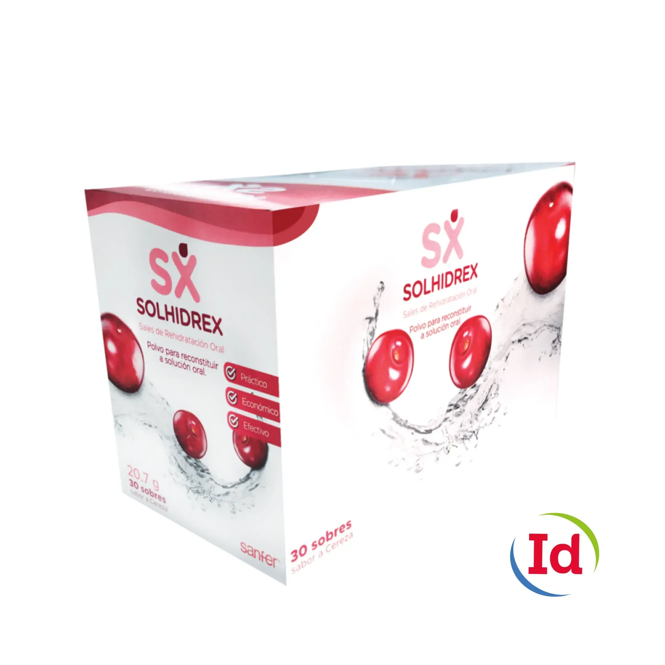 Solhidrex Sodio + Potacio Sabor Cereza 30 Sobres